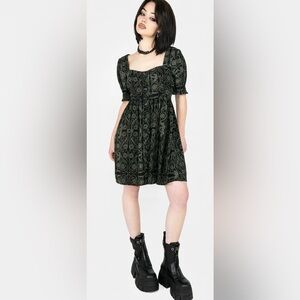 Disturbia Fianna Button Front Mini Dress
